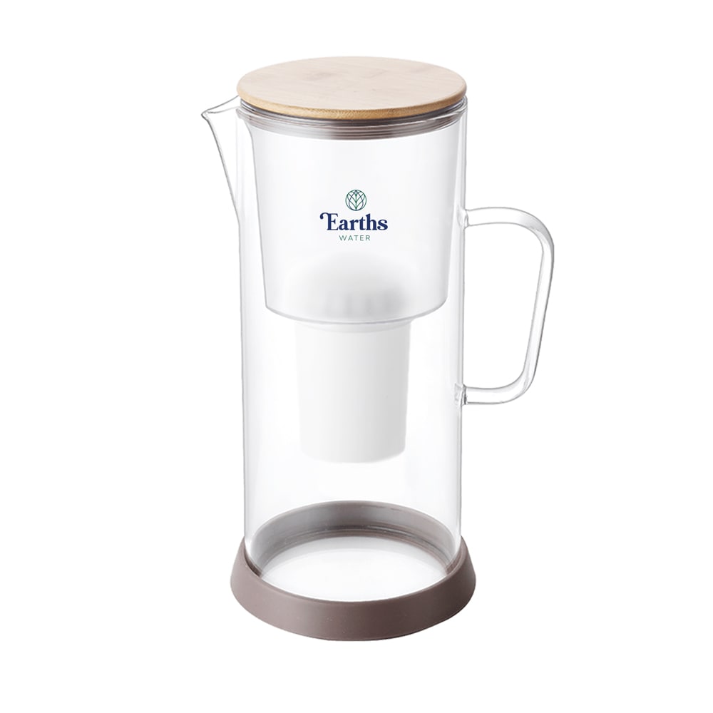3.5L Glass Carafe Alkaline Water Filter - Natural
