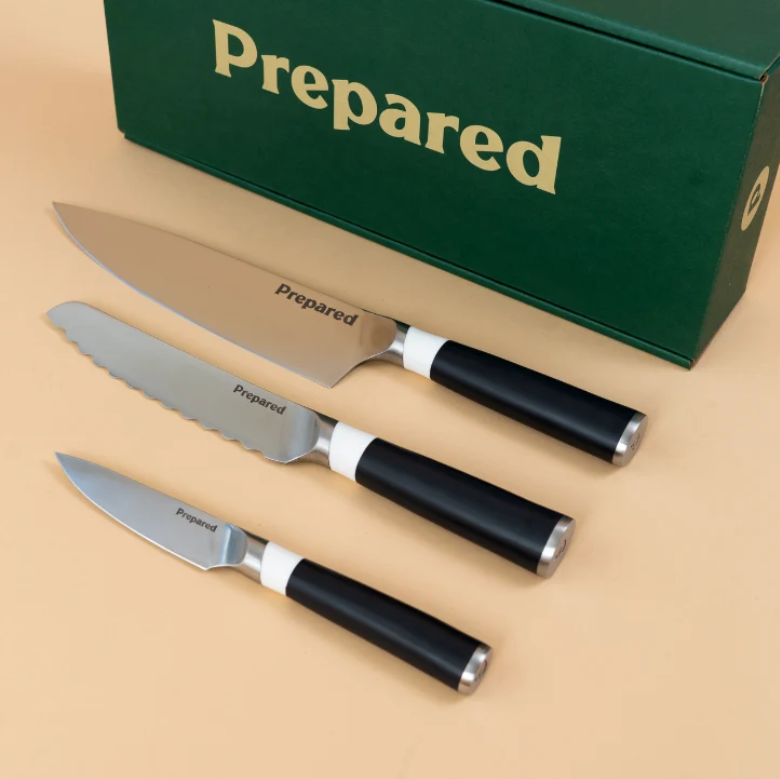 Prepared 3-piece knife set