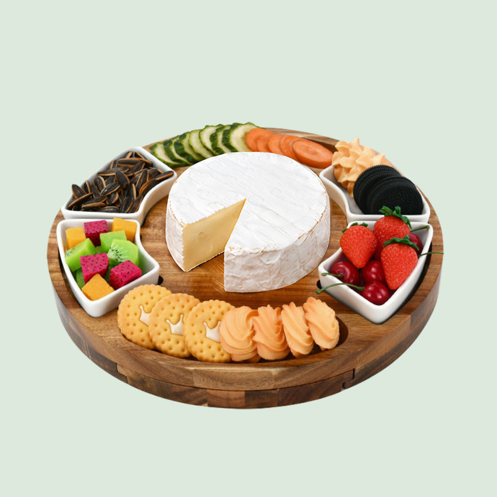 Acacia Wood Charcuterie Board - 9 Piece Set