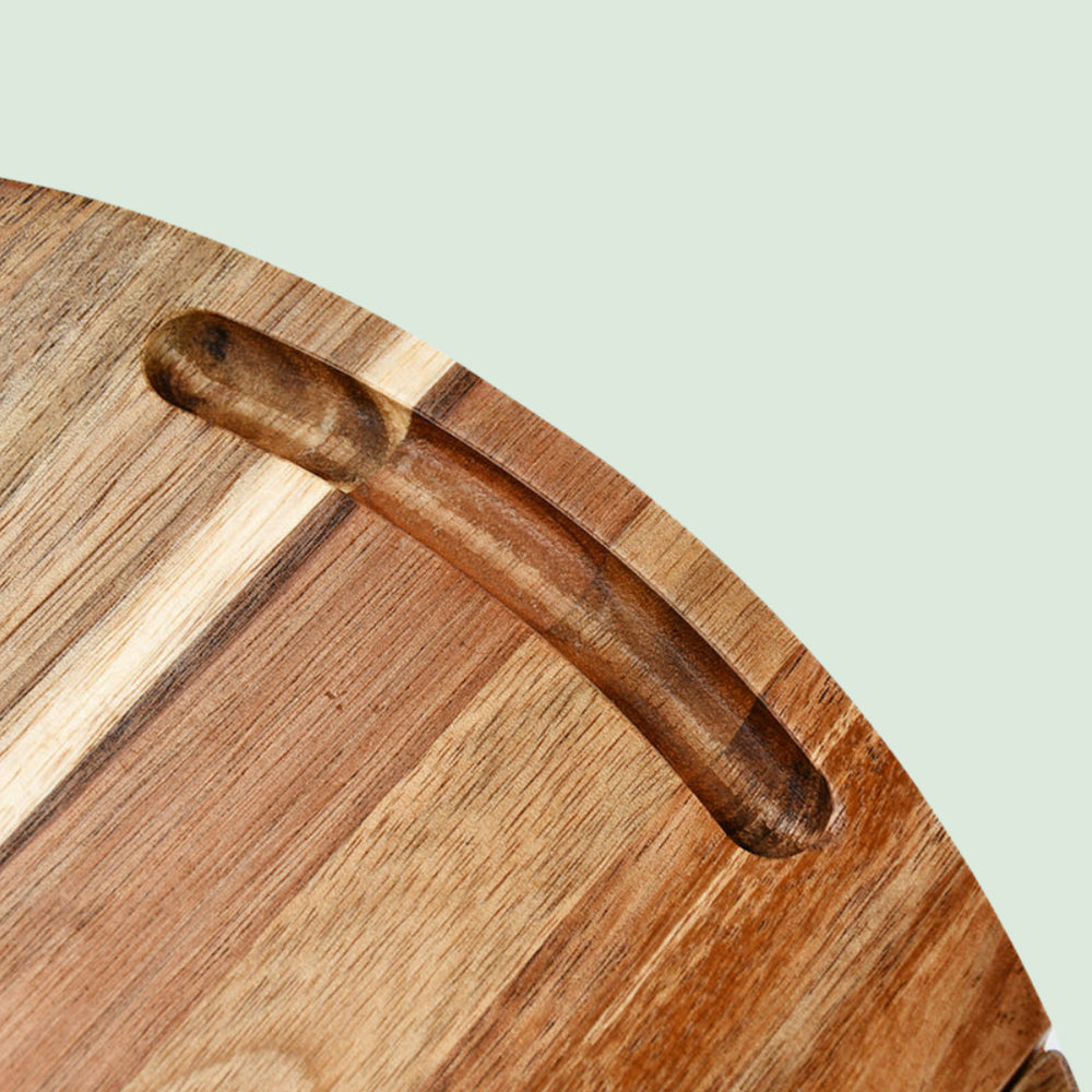 Acacia Wood Charcuterie Board - 9 Piece Set