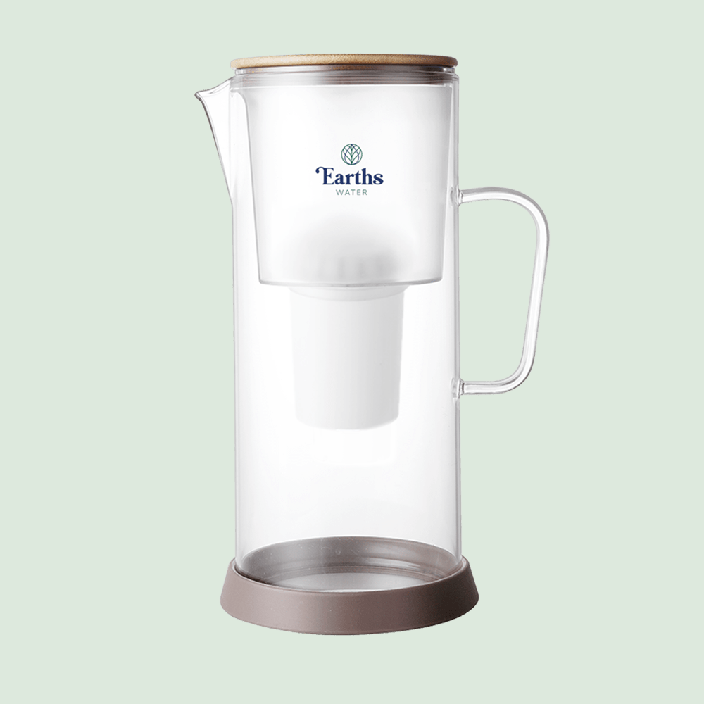 3.5L Glass Carafe Alkaline Water Filter - Natural