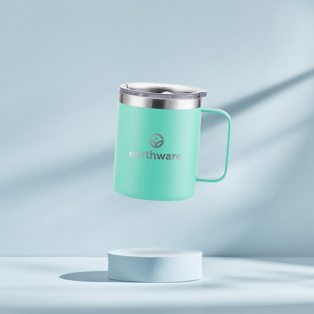 Earth Camp Mug Premium Insulated Travel Cup - Mint (355ml)