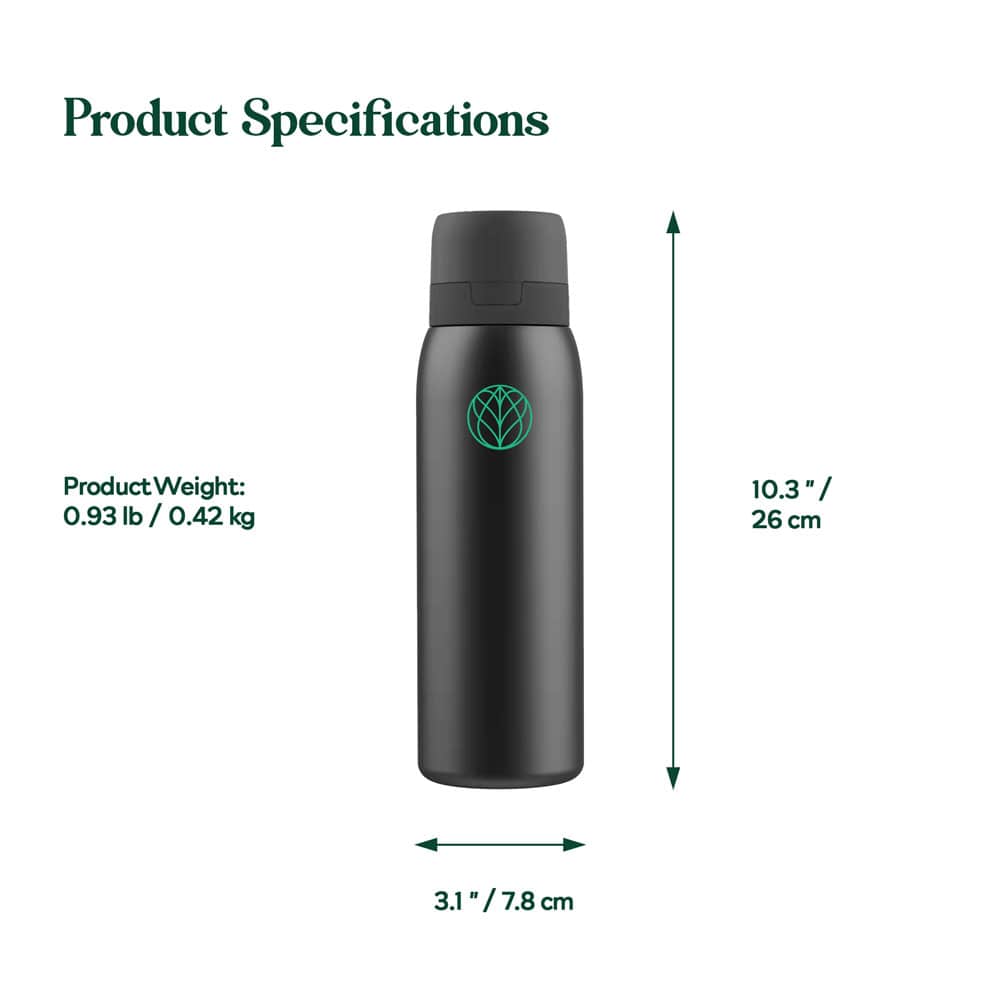 Ultra Stainless Steel Water Filter Bottle + Urban Filter