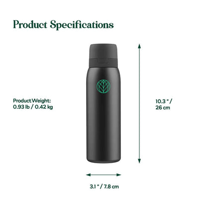 Ultra Stainless Steel Water Filter Bottle + Urban Filter