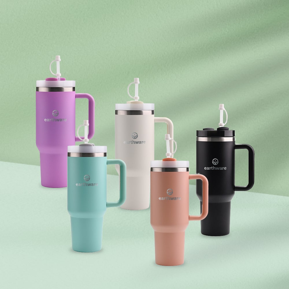 Earth Tumbler Premium Insulated Travel Cup - Peach (1.2L)