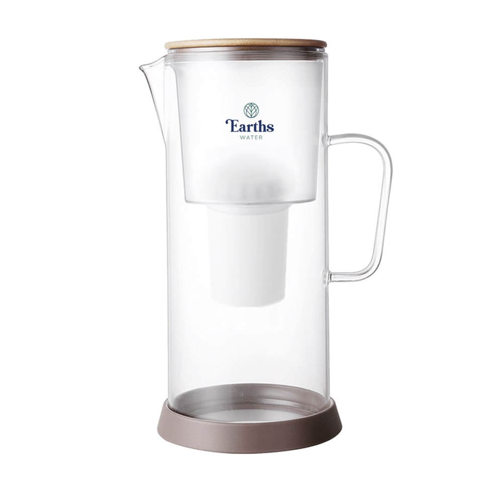 3.5L Glass Carafe Alkaline Water Filter - Natural
