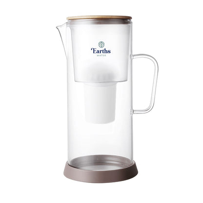 3.5L Glass Carafe Alkaline Water Filter - Natural