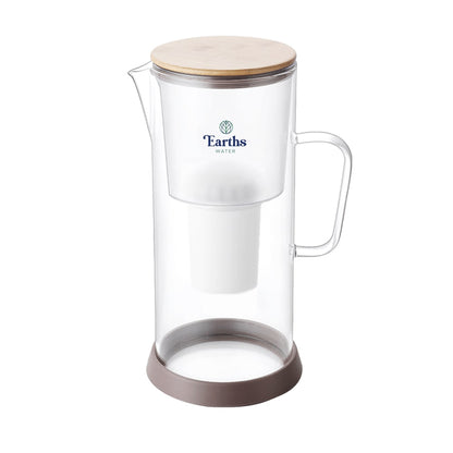 3.5L Glass Carafe Alkaline Water Filter - Natural