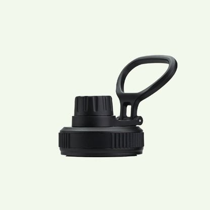 Earth Bottle Premium Insulated Water Bottle with 2 x Caps - Black (550ml)