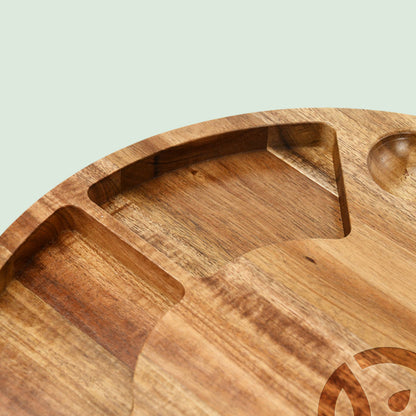Acacia Wood Charcuterie Board - 9 Piece Set