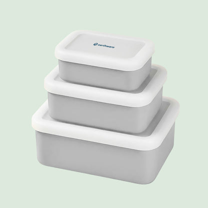 No-Tox Silicone Lunch Box & Food Container - 3 Pack