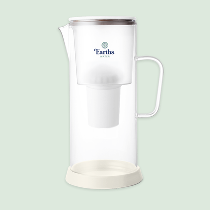 3.5L Glass Carafe Alkaline Water Filter - White