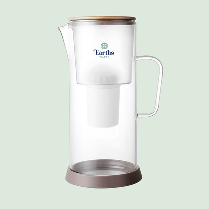 3.5L Glass Carafe Alkaline Water Filter - Natural