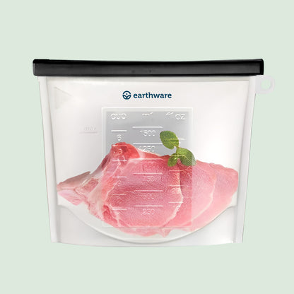 No-Tox Reusable Silicone Food Storage Bag - Large