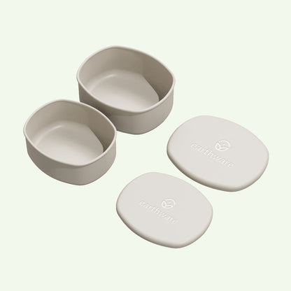 No-Tox Silicone Snack Box - 2 Pack - Rainy Day (200ml + 350ml)